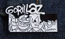 GORILLAZ enamel pin - music video band virtual - FREE SHIPPING !!!!
