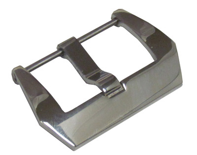 20mm Panatime Polished Pre-v Watch Buckle - Screw-in Attachment For Panerai