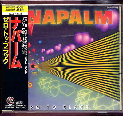 Napalm Zero To Black Japan CD w/obi Metal Mania assassin tankard TECP-25549