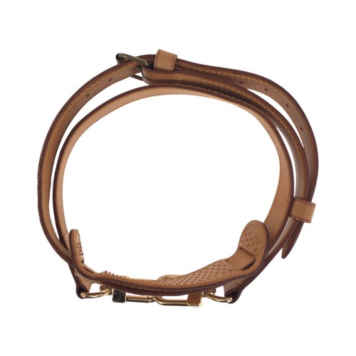 LOUIS VUITTON Shoulder Bag Shoulder strap only Brown Gold Hardware leather - Bild 3 von 8