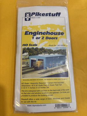 HO Pikestuff 541-0008 Engine House 1 or 2 Door