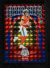 2024 Panini Mosaic Center Stage Blue Mosaic Prizm 25/99 Bo Nix #12 0ma6