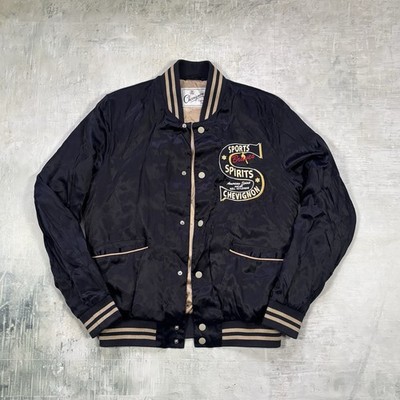 Chevignon Vintage Bomberjacke Navy Blau   College / Varsity   Patch - M