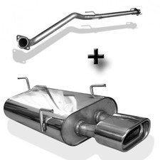 FOX Racinganlage ab Kat 1x135x80mm mit Absorber für Opel Vectra B J96 ab Bj 99