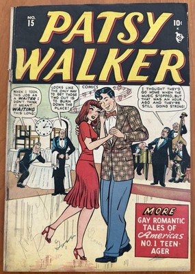 PATSY WALKER #15 Marvel March 1948 - Al Jaffe Cover And Art