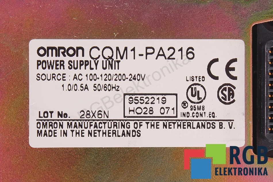 CQM1-PA216 OMRON - Reconditionné - Garantie 24 mois