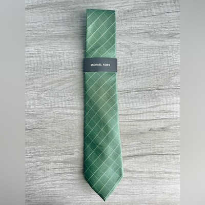 Michael Kors Men's Parkwood Grid Tie Green
