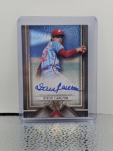 Steve Carlton #AA-SC 2023 Topps Museum Collection Archival Autographs card
