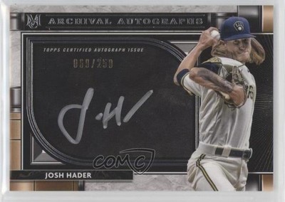 2021 Topps Museum Collection Archival 59/250 Josh Hader #AA-JH Auto 0bt4