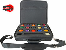 Pool Balls Carrying Case Hard Billiard Adjustable Shoulder Strap EVA Travel One