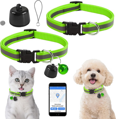 Mini GPS Tracker für Hunde & Katzen Halsband Echtzeit Ortung Weltweit Finder