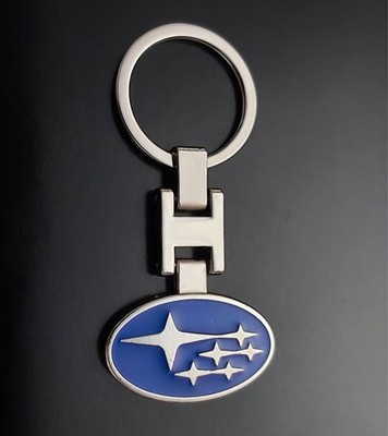 Subaru doppelseitiger robuster Metall Schlüsselanhänger Keychain