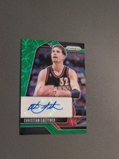 2024-25 Panini Prizm - Christian Laettner Signatures Green Choice 2/8 - Hawks