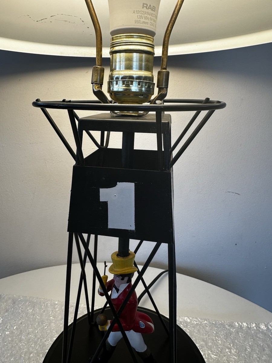 JOHNNIE WALKER Advertising BLACK 1 BUOY TABLE LAMP Vintage 1966