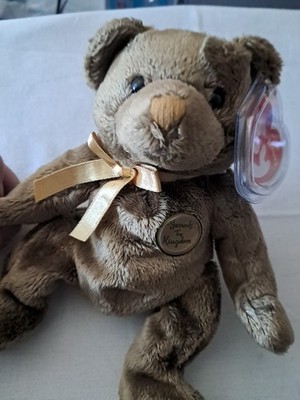 Ty Beanie Baby - HENRY the Bear (Harrods / UK Exclusive) MWMTs Plush Stuffed Toy