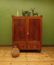 Antique Irish Linen Press Cupboard from Merrion Castle,  Dublin - FREE DELIVERY