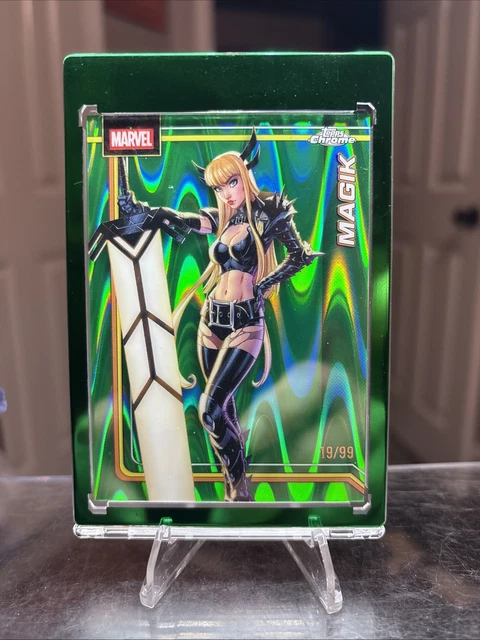 2026 Topps Chrome Marvel MAGIK #134 Green Wave Refractor /99