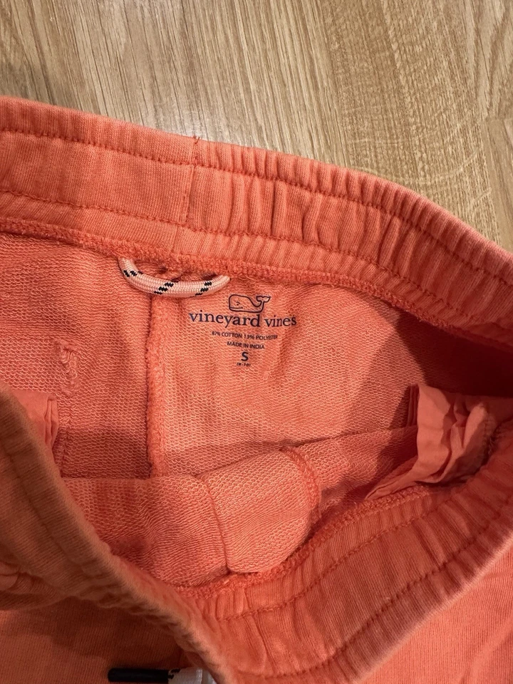 Vineyard Vines  BOYS' SUN-WASHED KNIT JETTY SHORT, Orange Small - Image 4 of 4