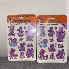 Scratch n Sniff Stickers Vintage Decal Specialities 1980’s Extravagant Moodie Pu