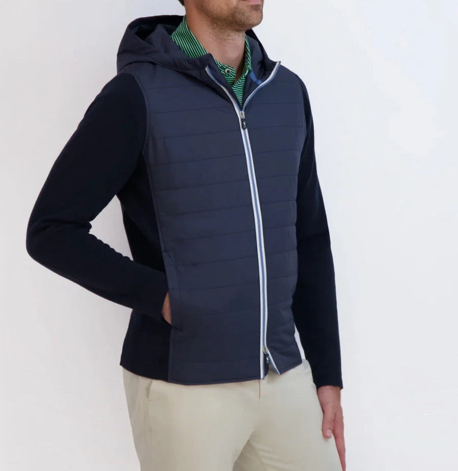 НОВАЯ толстовка с капюшоном Fairway & Greene Golf Fair Seas морской синий цвет, мужская средняя ✅ новая с ценниками - Изображение 4 из 4