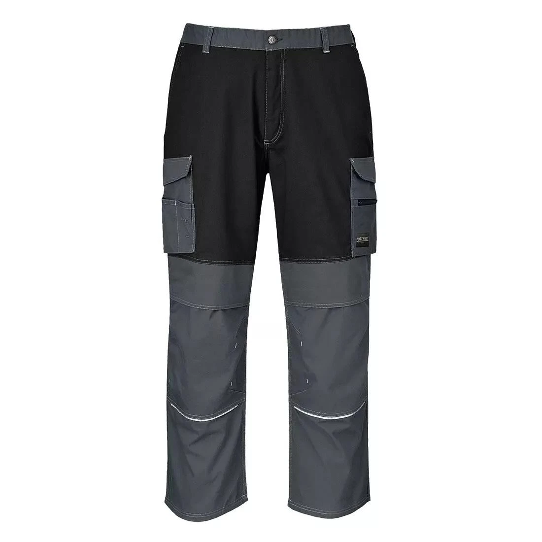 Portwest KS13 Granite Cargo Work Trousers Grey Black Medium W33" 34" 10 Pockets