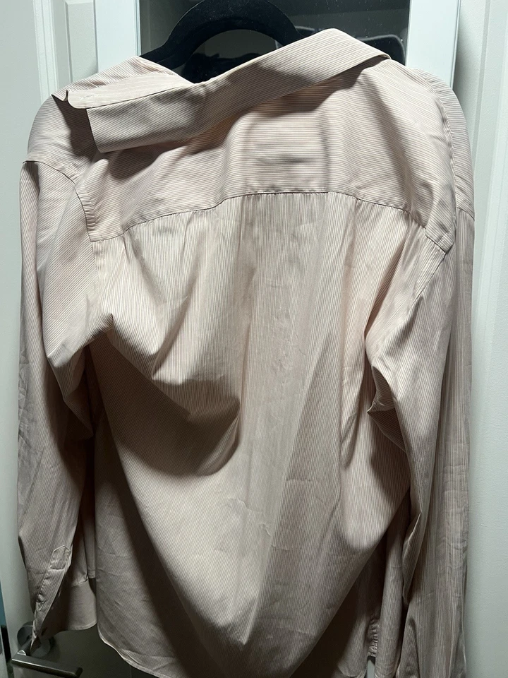 PRADA Milano Made in Italy Blue Stripe Designer Dress Shirt 15.5/39 - Image 2 of 4