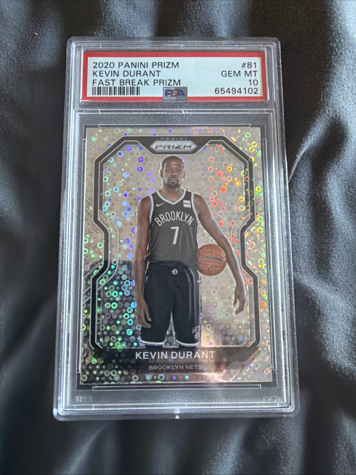 2020-21 Panini Prizm - Fast break Prizm #81 Kevin Durant PSA 10