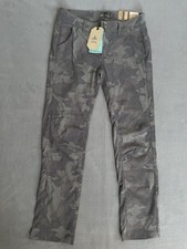 PRANA Womens Charcoal Camo HALLE STRAIGHT PANT II Mid Rise Sz8 NWT