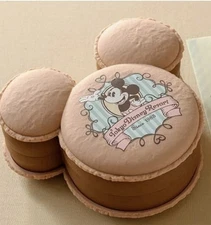 Japan Tokyo Disney Resort Retro Souvenir Macaron Case Mickey Chocolate New