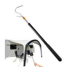 Telescoping RV Awning Puller Pole with Hook Opener Reach Rod for Camper Tent