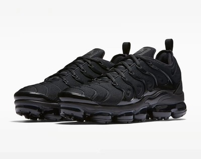 Nike Air VaporMax Plus TN Shoes Mens Size US 9-14 Triple Black Runners New RARE 