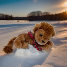 1977 R Dakin Penn State Nittany Lion Cub Plush Stuffed Animal White Tag RARE