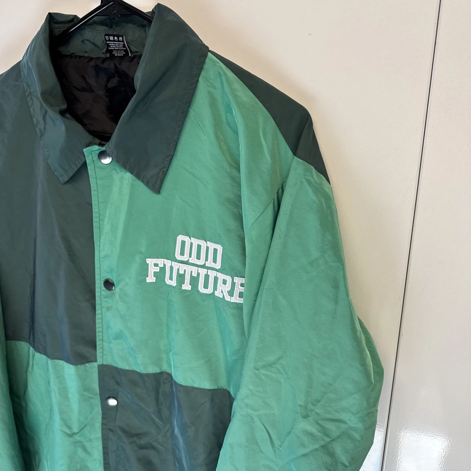 Odd Future Jacket Mens L Nylon Coach Windbreaker OFWGKTA Hip Hop Rare Streetwea - Image 2 of 4