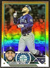 2023 Topps Gold Foil #297 Abraham Toro - Seattle Mariners