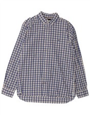 Tommy Hilfiger Herren Hemd Regular Fit Large Blau Kariert Baumwolle BV13