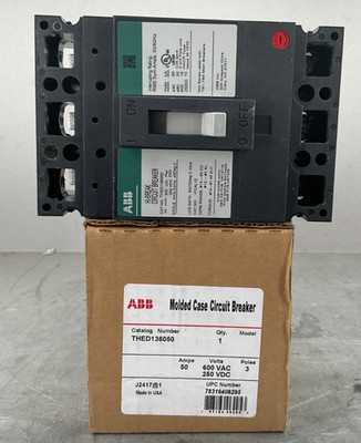 ABB THED136050 MC CIRCUIT BREAKER 50 A 600V 3P