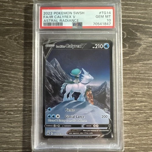 Ice Rider Calyrex V FA #TG14 2022 Pokemon Astral Radiance PSA 10