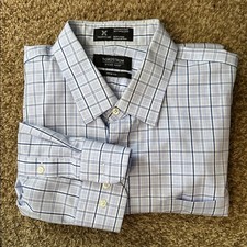 Nordstrom Light Blue Plaid Button Down Shirt