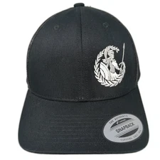 The Classics Yupoong Trucker Hat Black One Size Embroidered Adjustable