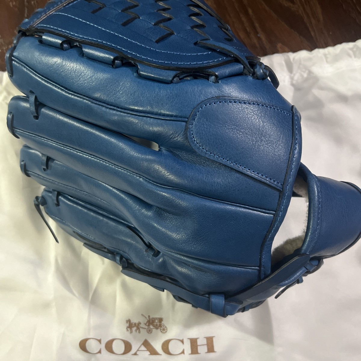 Rare Blue Coach Baseball Glove | eBay