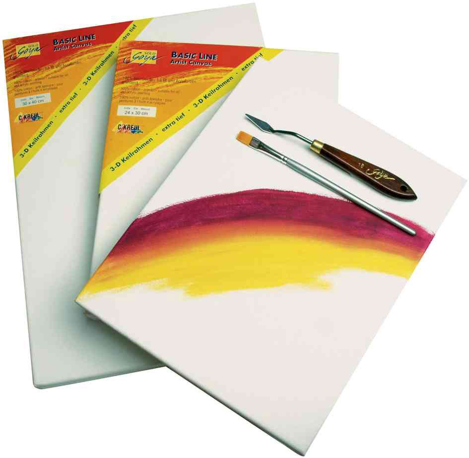 Châssis entoilé 3D KREUL SOLO Goya BASIC LINE en coton pour peinture 50x60 cm