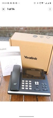 Yealink SIP-T46U UltraElegantes Gigabit IP PoE Bürotelefon 10 Leitungen VoIP Telefon