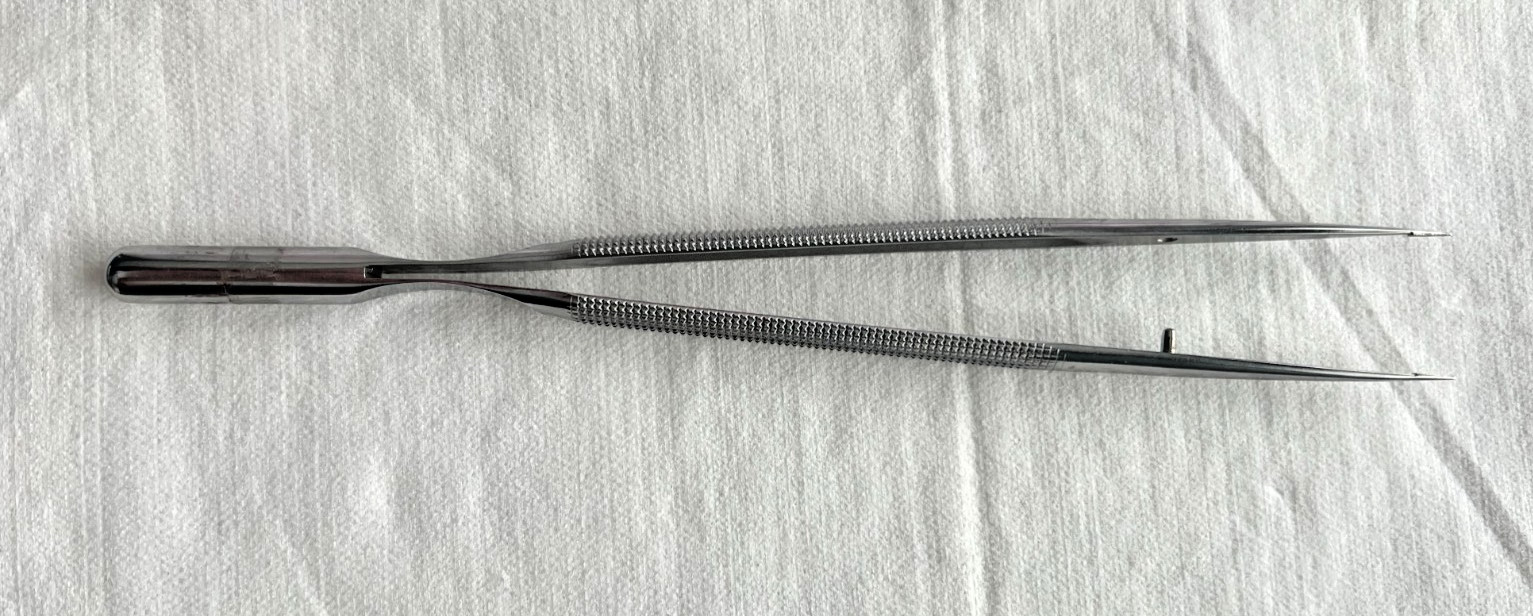ASSI S&T NHFS-18 RM-8 Satellight Counterbalanced Needle Holder Forceps 18 CM