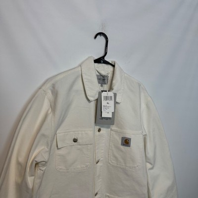 Carhartt WIP Michigan Coat Mens XL Wax White Work in Progress