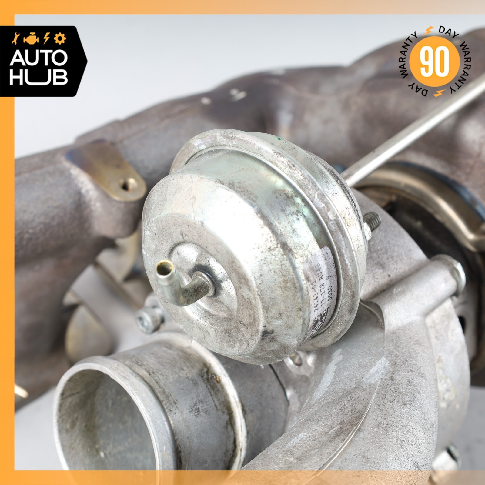 Maserati Quattroporte M156 GTS Left Turbocharger Turbo Charger Manifold OEM 56k