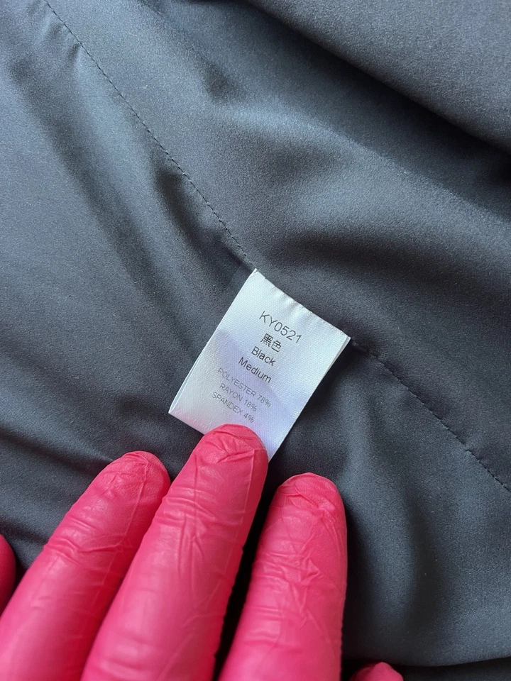 Women's Coat Blazer Medium Black Pockets Career Jacket Elegance Office Event - Image 4 of 4