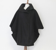 Poncho nero Sandro Ferrone taglia M