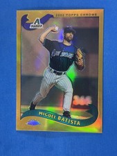 2002 Topps Chrome Gold Refractors #374 Miguel Batista Arizona Diamondbacks