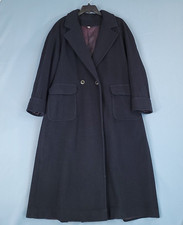 Together Women's Wool Long Coat Button Front Lined Black Size 10