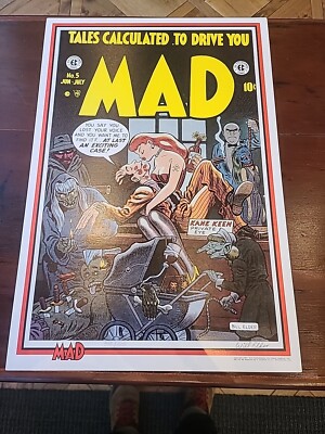 Tales Calculated to Drive You Mad #5 Print SIGNED By Will Elder 1985 numbered